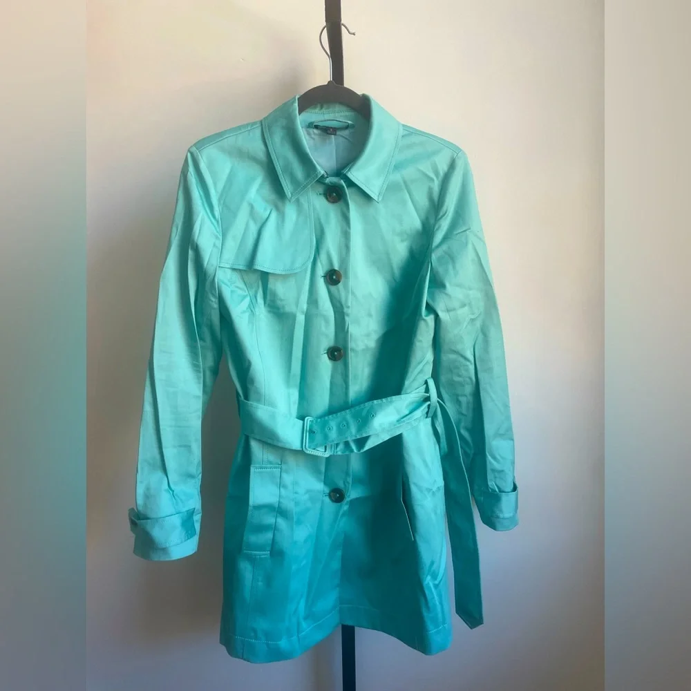 🌸NEW🌺 Brooks Brothers Beautiful Bold Trench Coat,No longer available in stores - Picture 12 of 15